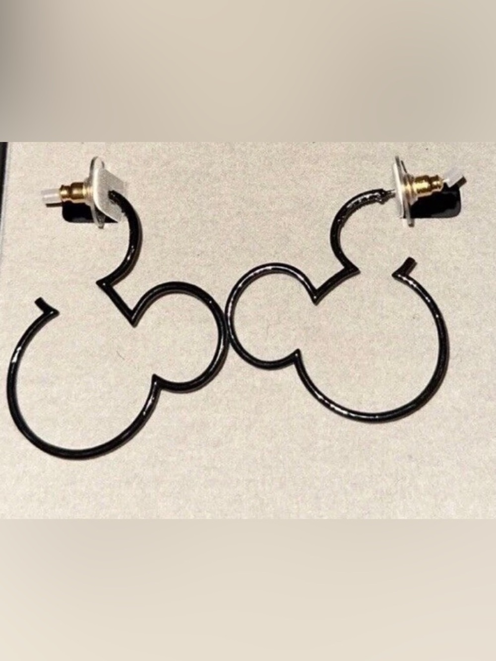 Baublebar X Disney Black Mickey Hoop Earrings